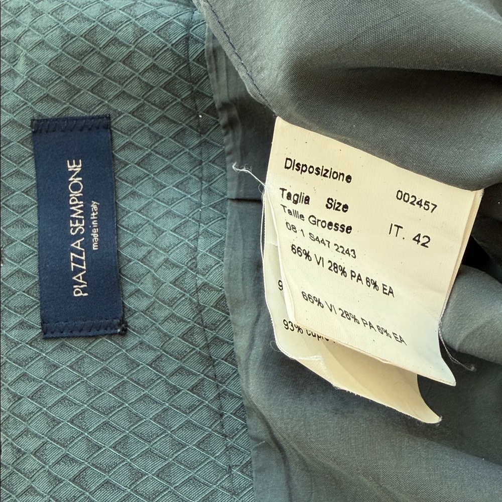 Piazza Sempione Elegant Gray/Green Skirt Made in Italy Size S. - Picture 9 of 17